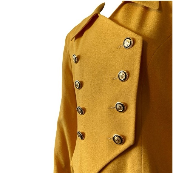 CASUAL CORNER / VINTAGE DOUBLE BREASTED BLAZER / SZ 8 / MARIGOLD / 100% WOOL EUC - Picture 6 of 6